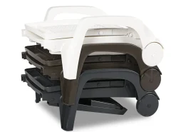 Lettino prendisole Abbie, 190x46h70 cm, Bianco
