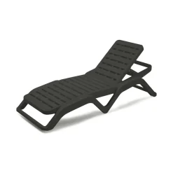 Lettino prendisole Anis, 192x72h100 cm, Antracite