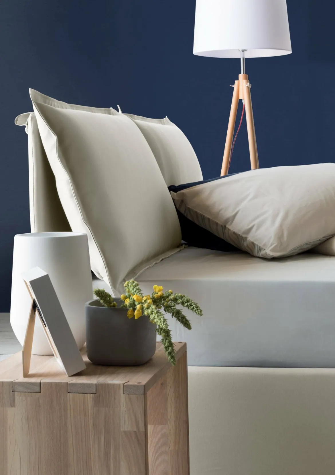 Letto alla francese contenitore beige 155x205cm - Askari