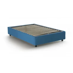 Letto alla francese contenitore grigio 155x205cm - Arto
