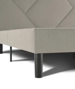 Letto alla francese design tortora 149x204cm - Ikelos