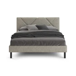 Letto alla francese design tortora 149x204cm - Ikelos