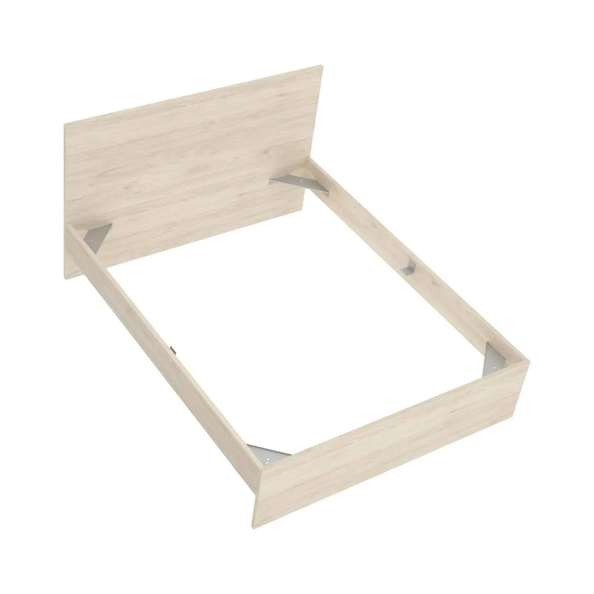 Letto alla francese elegante rovere 195x146cm - Howard