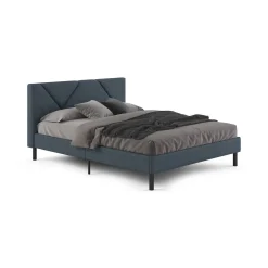 Letto alla francese Ikelos, 140x190 cm, Blu
