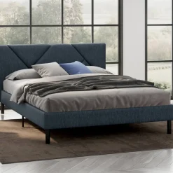 Letto alla francese Ikelos, 140x190 cm, Blu
