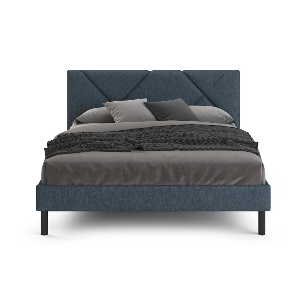 Letto alla francese Ikelos, 140x190 cm, Blu