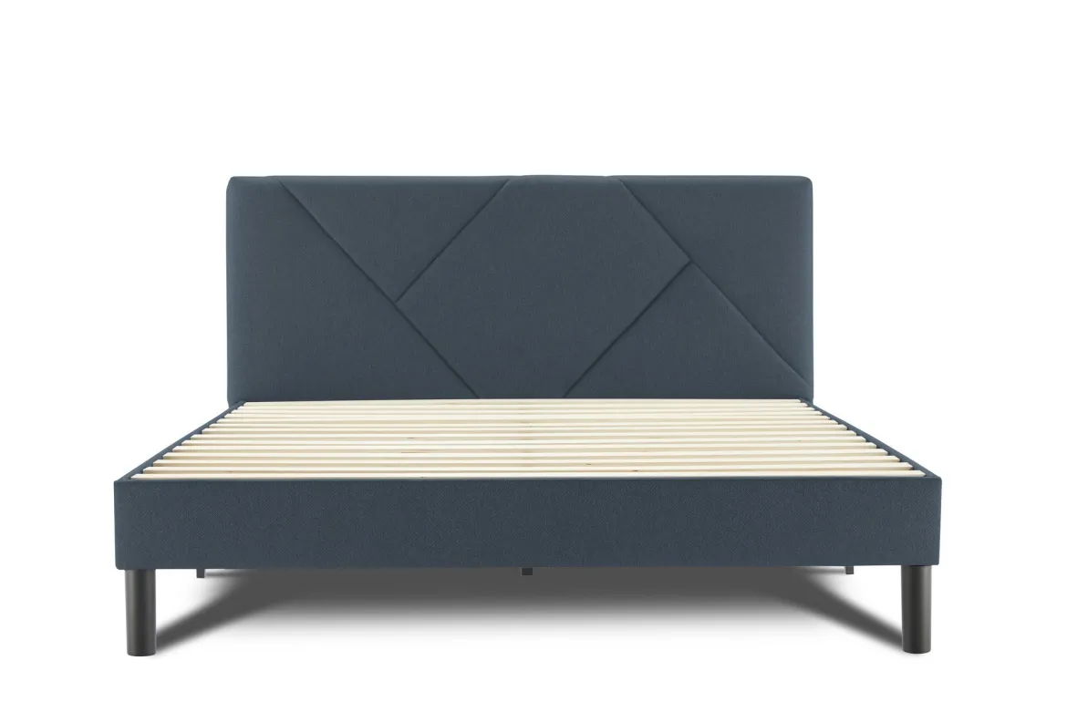 Letto alla francese Ikelos, 140x190 cm, Blu