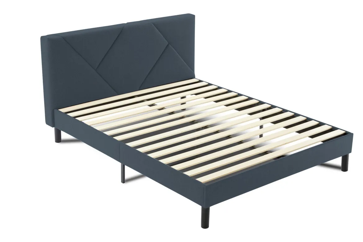 Letto alla francese Ikelos, 140x190 cm, Blu