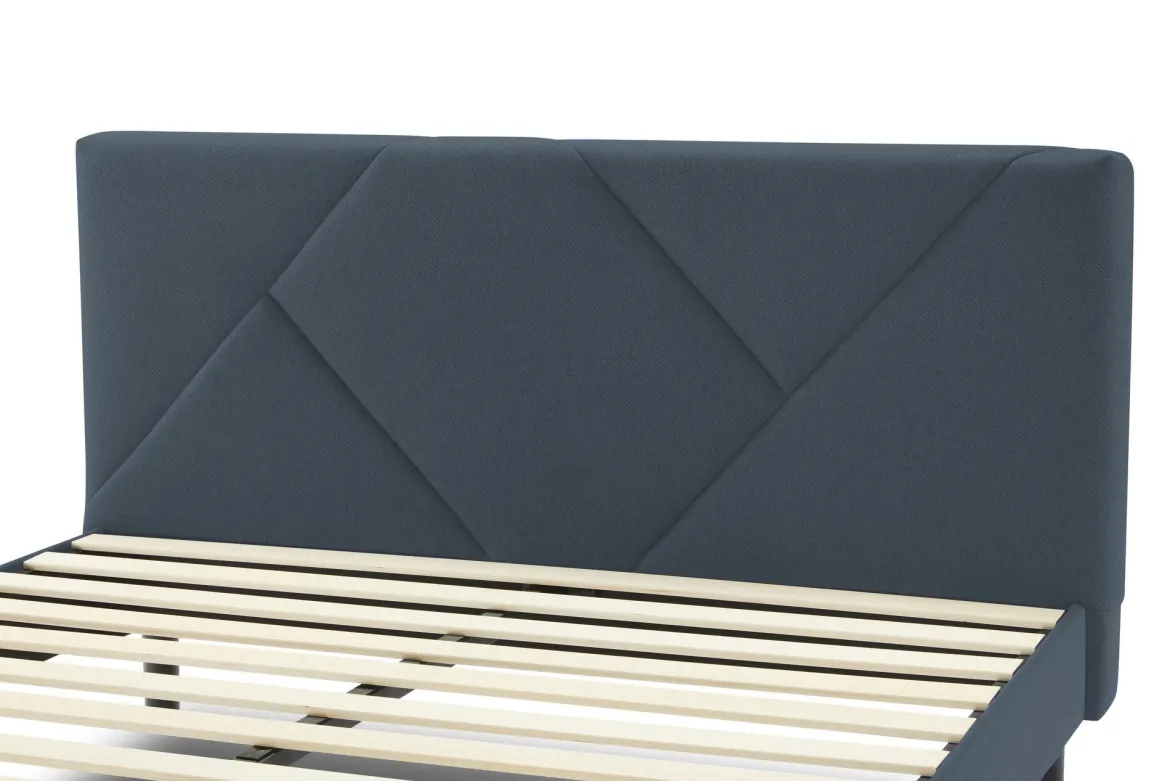 Letto alla francese Ikelos, 140x190 cm, Blu