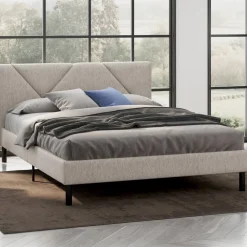 Letto alla francese in legno beige 149x204cm - Ikelos