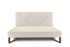 Letto alla francese in legno beige 149x204cm - Ikelos