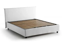Letto alla francese materasso incluso bianco 155x215cm - Aros
