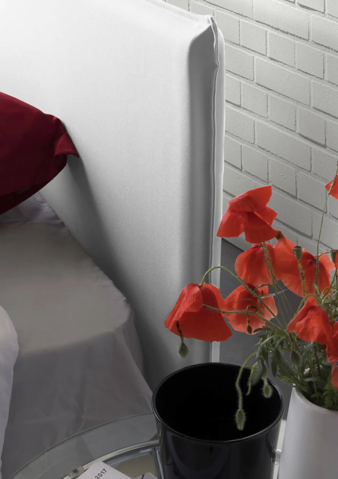 Letto alla francese materasso incluso bianco 155x215cm - Aros