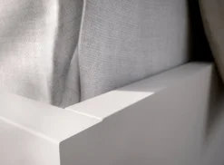 Letto alla francese moderno bianco 195x246cm - Ulika