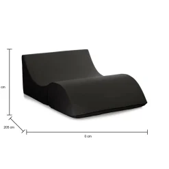 Letto doppia piazza pieghevole 50x100cm nero - Amorina