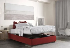 Letto francese chic rosso 155x215cm - Alaksir