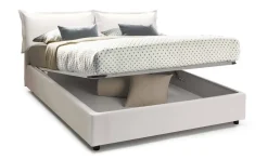 Letto francese classico bianco 155x215cm - Arry