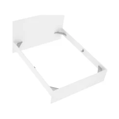 Letto francese comodo bianco 195x146cm - Howard