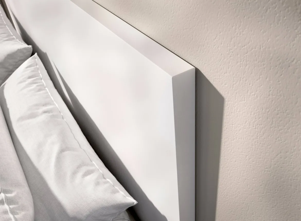 Letto francese comodo bianco 195x146cm - Howard