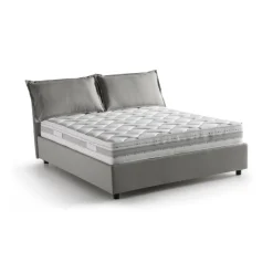 Letto francese contenitore grigio 155x205cm - Arden