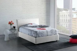 Letto francese design bianco 155x205cm - Angelic