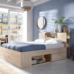 Letto francese elegante rovere 218x149cm - Conching