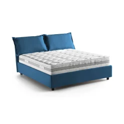 Letto francese in legno blu 155x205cm - Arden