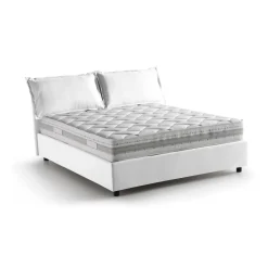 Letto francese lavabile bianco 155x215cm - Annica