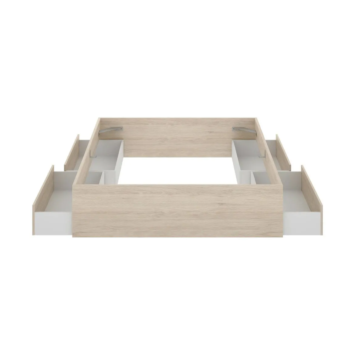 Letto francese moderno rovere 195x149cm - Orlene