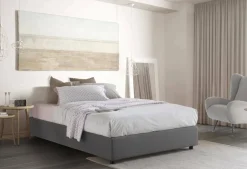 Letto francese per ospiti grigio 155x205cm - Attilino