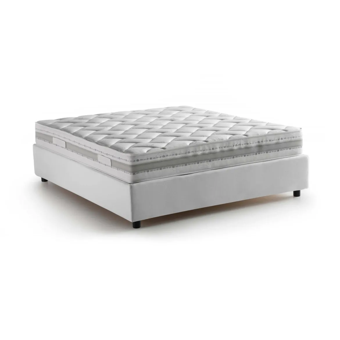 Letto francese sfoderabile blu 155x205cm - Arto