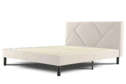 Letto matrimoniale beige 169x204cm imbottito - Morpheus
