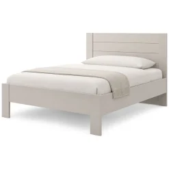 Letto Matrimoniale Bianco Crema Marrone Noce Dimensione Materasso 160x200 cm Peso Supportato 200 kg, Matrimoniale - Takaya
