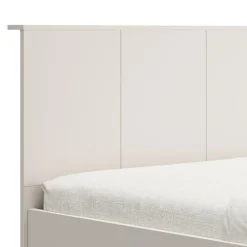 Letto Matrimoniale Bianco Crema Dimensione Materasso 160x200 cm Peso Supportato 200 kg, Matrimoniale - Siwwa