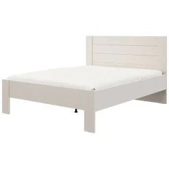 Letto Matrimoniale Bianco Crema Dimensione Materasso 160x200 cm Peso Supportato 200 kg, Matrimoniale - Siwwa