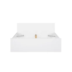 Letto matrimoniale bianco lucido 166x206cm vano a giorno - Nilofar