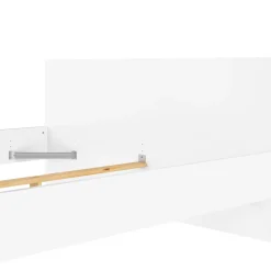 Letto matrimoniale bianco lucido 166x206cm vano a giorno - Nilofar