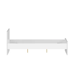 Letto matrimoniale bianco lucido 166x206cm vano a giorno - Nilofar