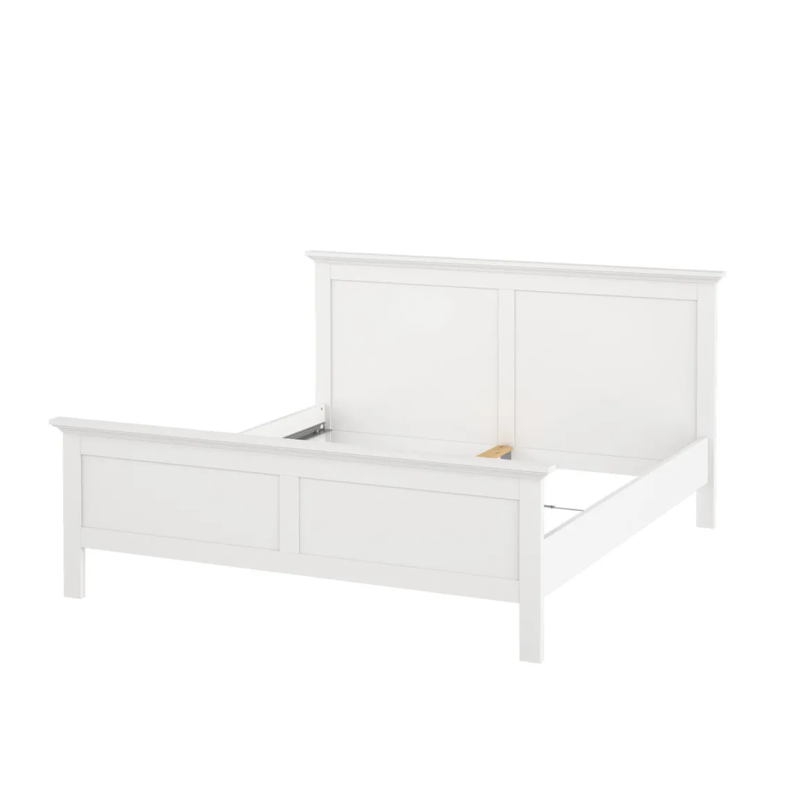 Letto matrimoniale bianco 178x210cm - Arika