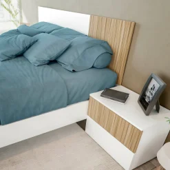 Letto matrimoniale bianco 196x166cm - Adia