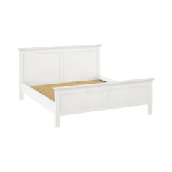Letto matrimoniale bianco 199x210cm rete inclusa - Abies