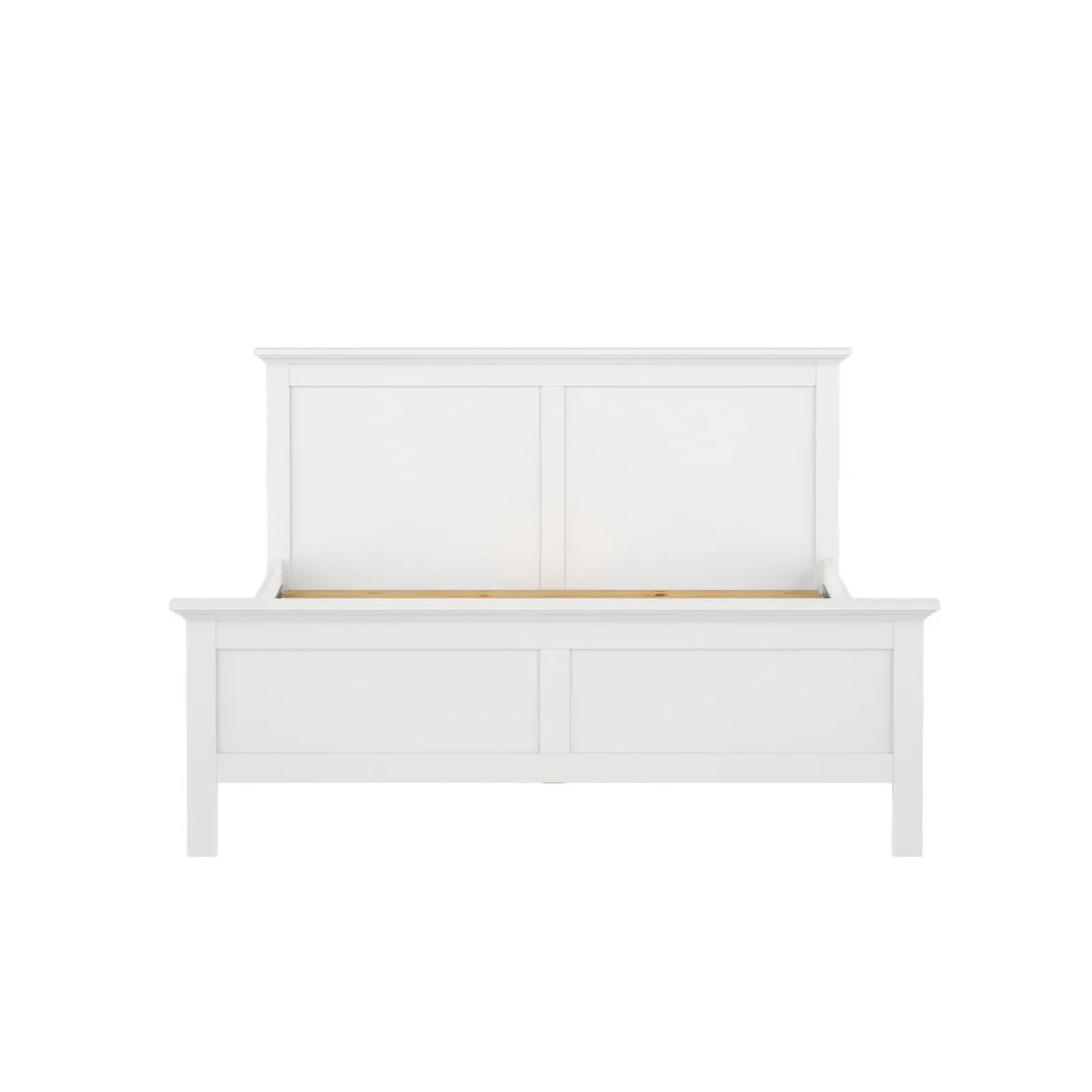 Letto matrimoniale bianco 199x210cm rete inclusa - Abies