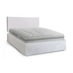 Letto matrimoniale bianco 5x170cm con materasso - Delinda
