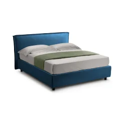 Letto Matrimoniale blu Sfoderabile Contenitore, Dimensione Materasso 160x200 cm - Argentina