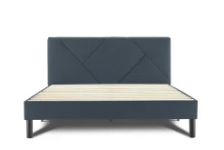 Letto matrimoniale blu 169x204cm imbottito - Morpheus