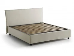 Letto matrimoniale con contenitore beige 175x205cm - Ashlee