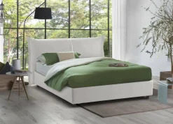 Letto matrimoniale con contenitore bianco 175x205cm - Akym