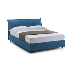 Letto matrimoniale con contenitore blu 175x205cm - Amilcare