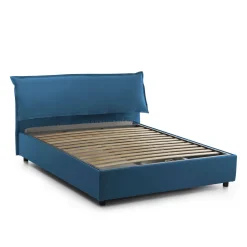 Letto matrimoniale con contenitore blu 175x205cm - Amilcare