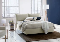 Letto matrimoniale contenitore beige 175x205cm classico - Amelinda